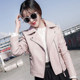 2023 spring and autumn new motorcycle small leather jacket women's short coat student Korean version all-match slim slim PU leather jacket