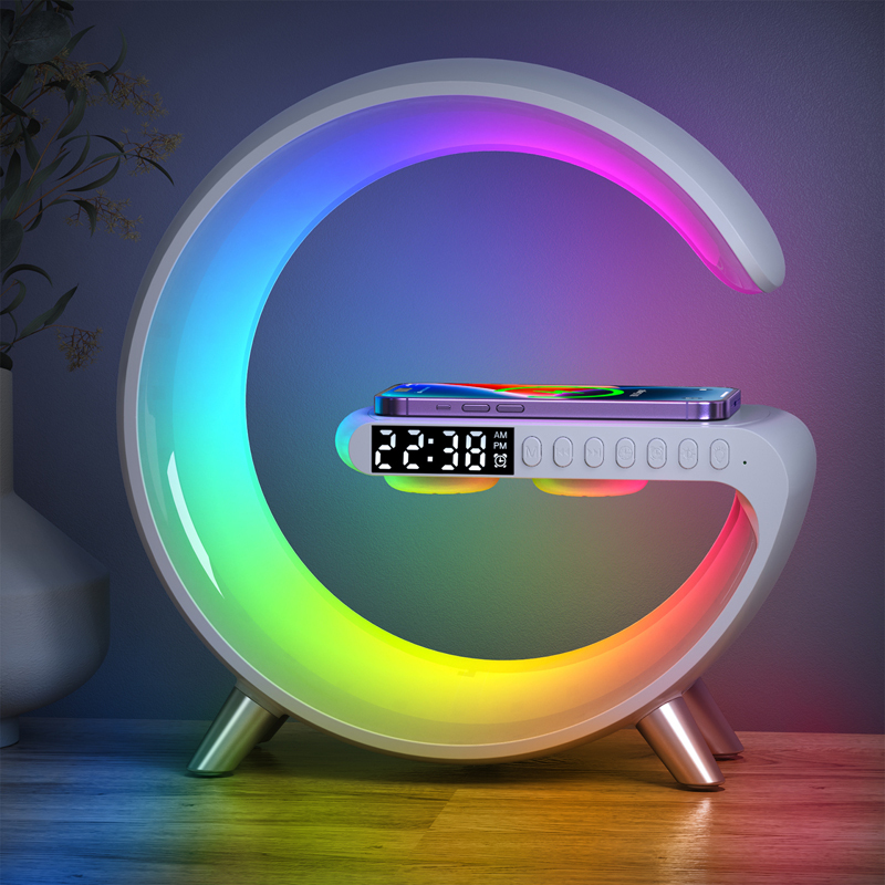 Wireless Charging Bedside Lamp for Girls and Teachers, Night Light, Bedroom Atmosphere Light, Bluetooth Speaker, Desk Lamp, Birthday Gift