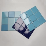 Черно-белая керамическая мозаичная мозаичная кухня и ванная комната с северным стилем 300