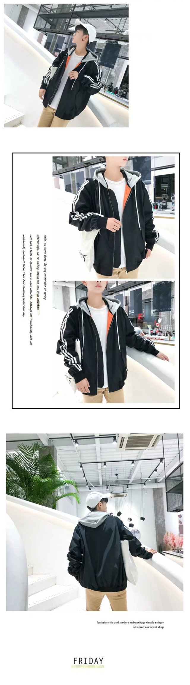 Hàn quốc phiên bản của áo khoác nam mùa xuân và mùa thu xu hướng lỏng đẹp trai hoang dã áo khoác áo khoác sinh viên đồng phục bóng chày quần áo hip hop tide thương hiệu