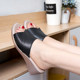 Summer sandals and slippers for women, genuine leather mid-heel mom anti-slip outer wear, middle-aged women's style, comfortable and fashionable