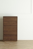 Yi carved solid wood furniture Hal chest of drawers simple original design black walnut hard maple chest of drawers wood wax oil