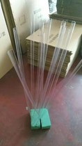 Transparent PVC wedding ornaments wedding props Crystal strips lead 2 meters acrylic shape tube ornaments Hollow