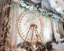 Wedding props large iron Ferris wheel ornaments hotel wedding wedding scene stage ornaments decoration props