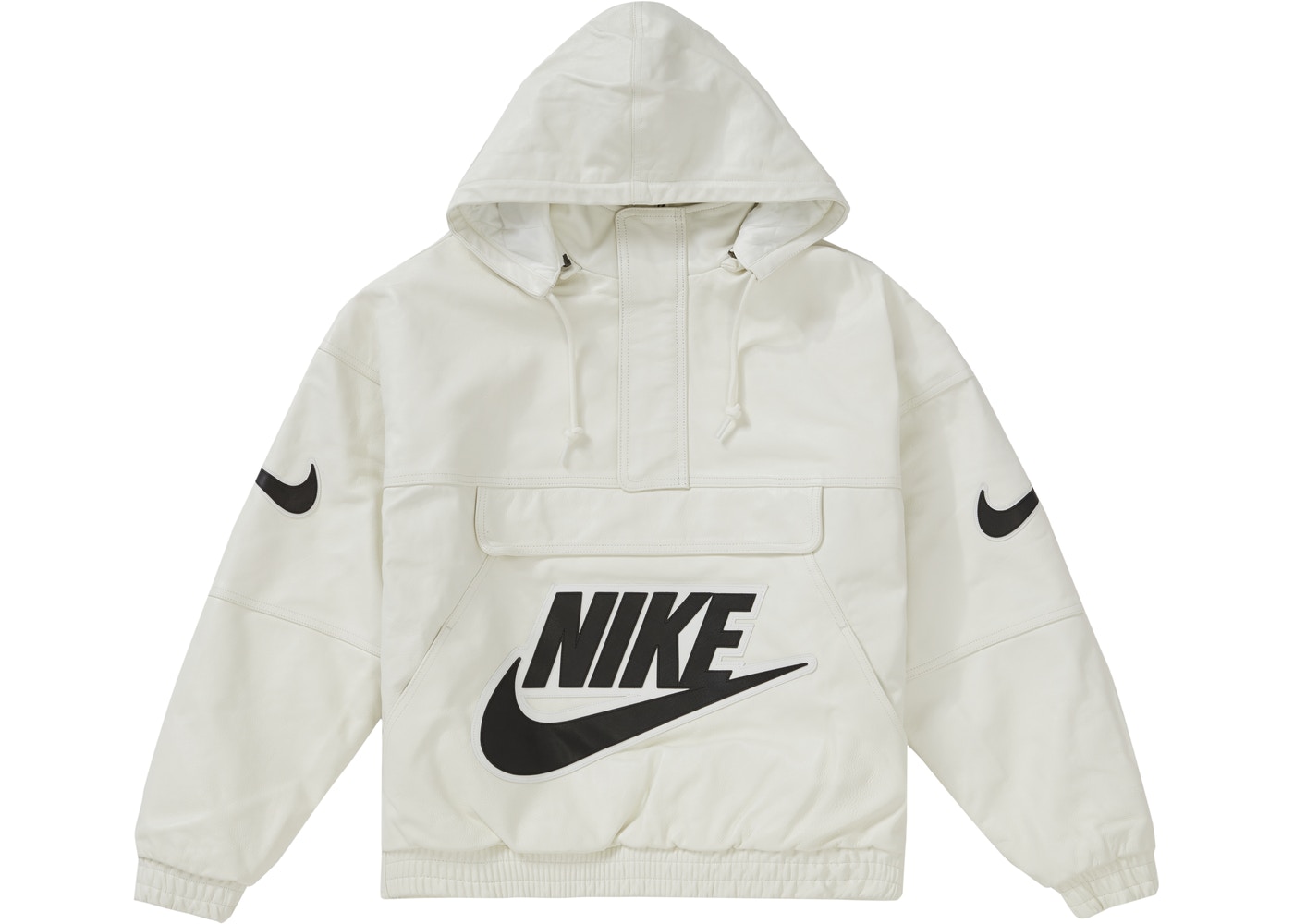 現貨Supreme FW19 X Nike Leather Anorak 