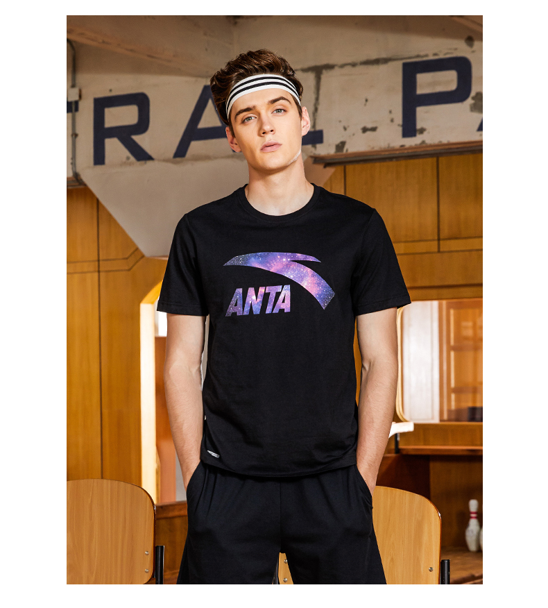 Anta T-shirt nam ngắn tay nam mùa hè 2019 mới nửa tay giản dị chạy thể thao áo khoác mỏng thể thao áo thun thể thao nam chính hãng