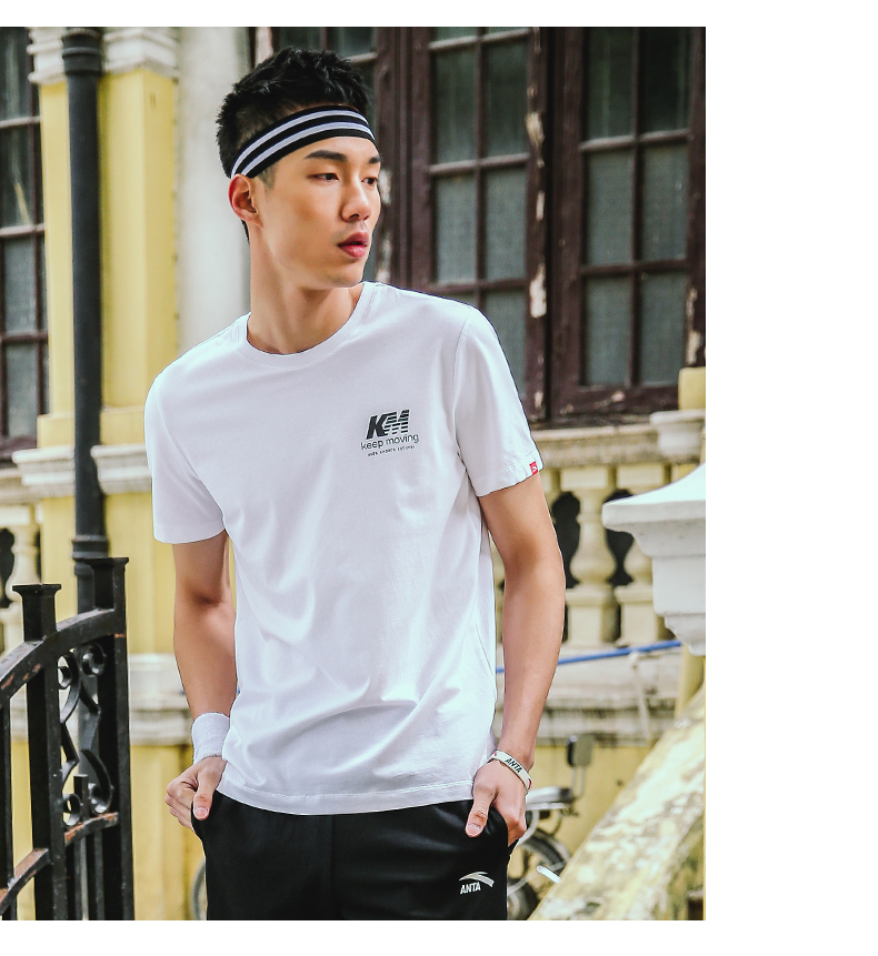 Anta tay ngắn nam 2019 mới tay áo sơ mi khô nhanh tay áo thoáng khí chạy bộ thể thao nam 15827153 áo ba lỗ thể thao nữ