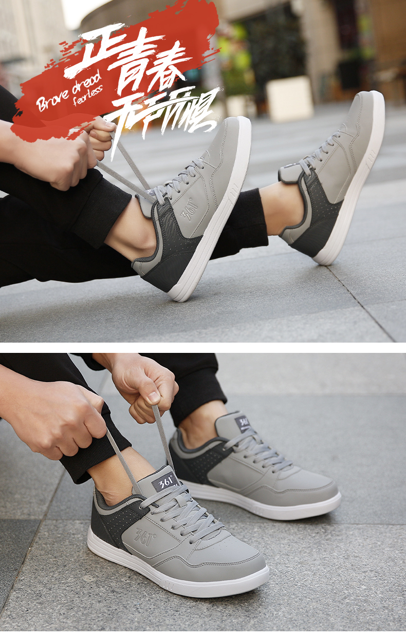 Giày thể thao nam 361 Giày thể thao mùa thu đông 2019 mới Giày trắng 361 độ Giày thông thường giày sneaker chính hãng