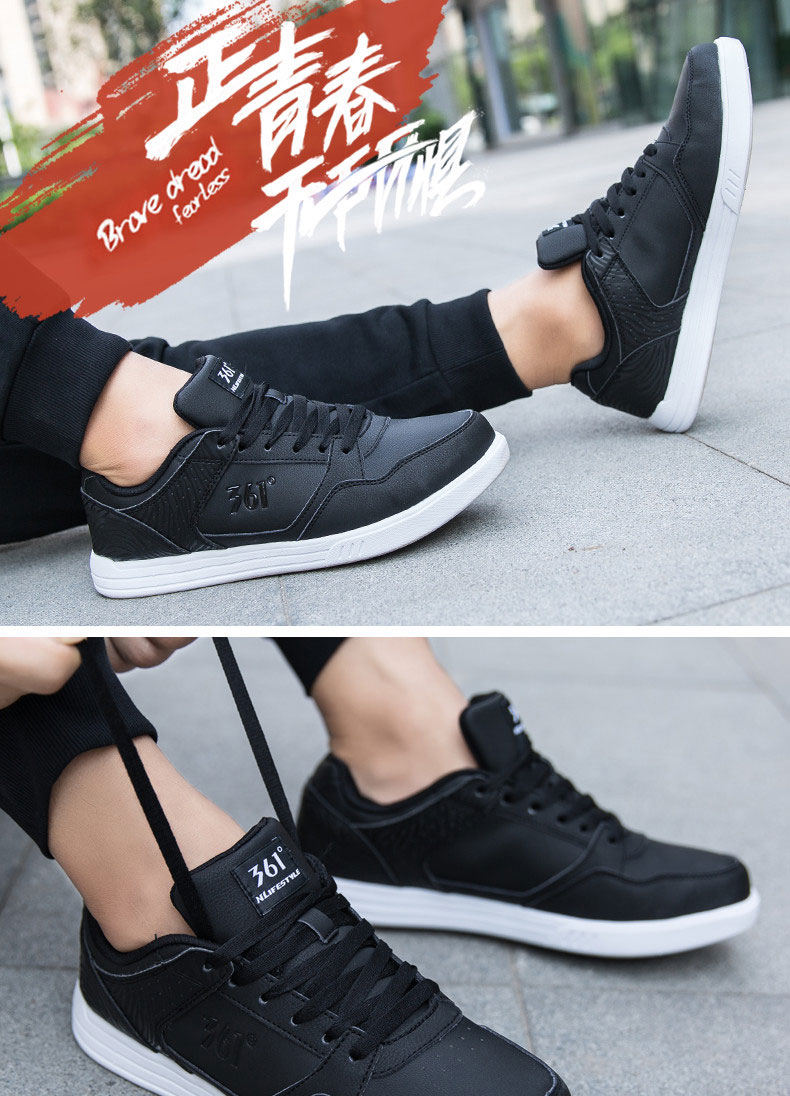 Giày thể thao nam 361 Giày thể thao mùa thu đông 2019 mới Giày trắng 361 độ Giày thông thường giày sneaker chính hãng