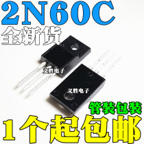 Domestic imported 2N60 FQPF2N60C MOS field effect tube T0-22OF straight plastic seal 2A 600V