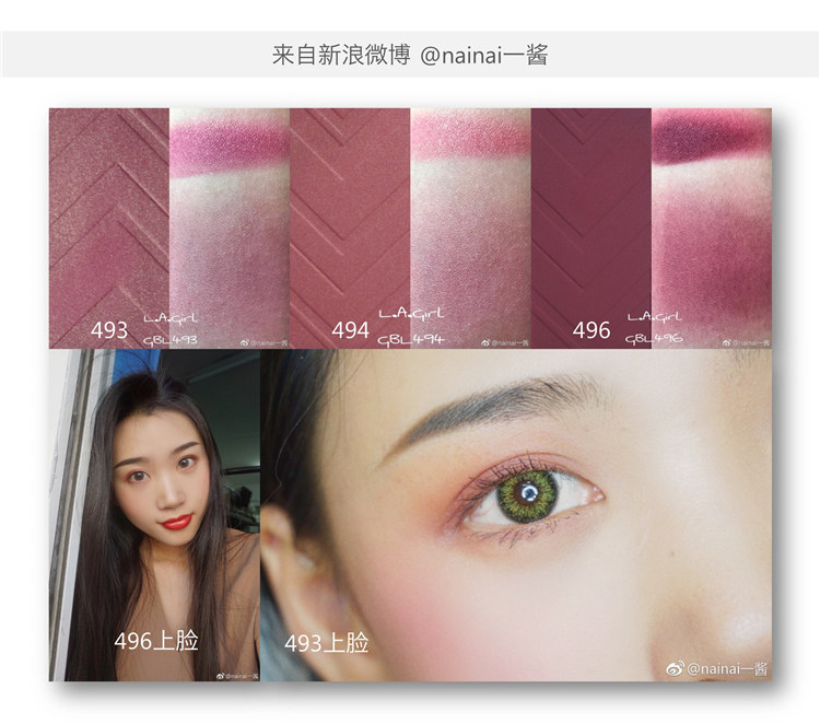 Hoa Kỳ L.A.La Girl Los Angeles girl lagirl monochrom blush tấm màu mận sửa chữa công suất bột 480 bóng - Blush / Cochineal má hồng kem 3ce