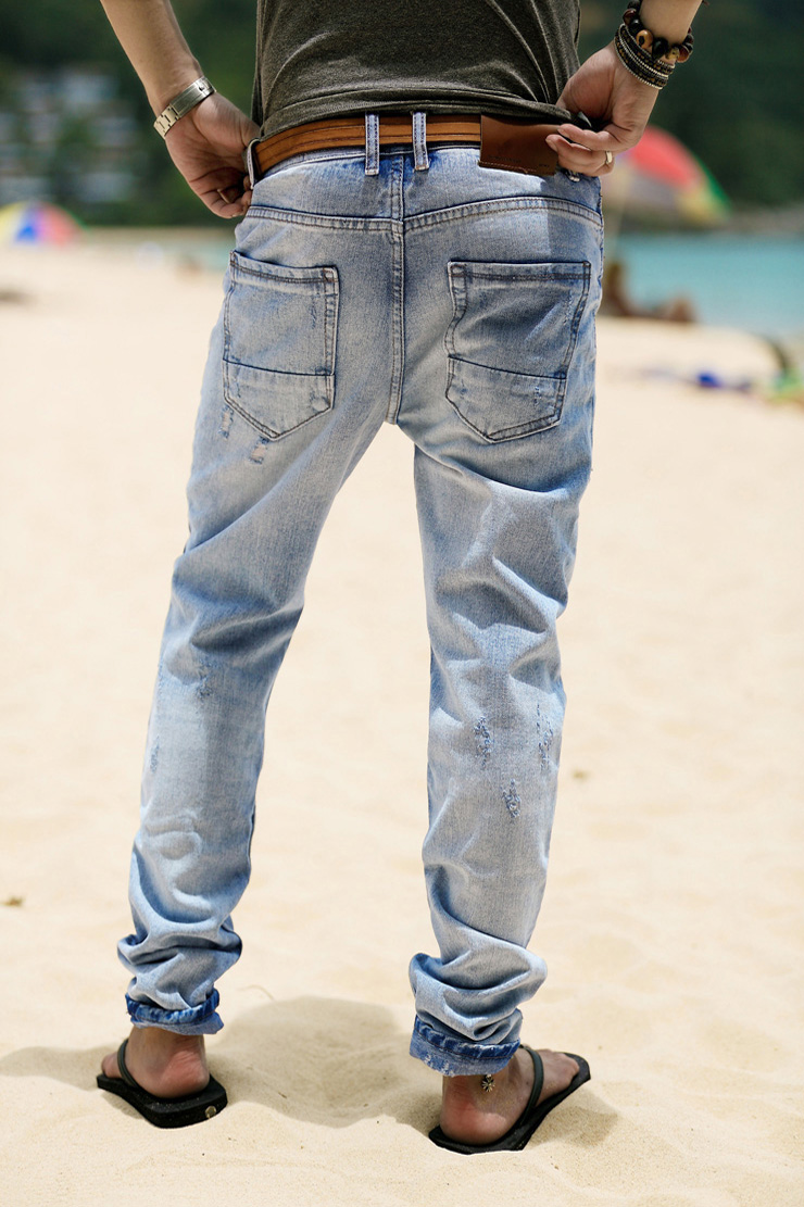 Jeans pour jeunesse pieds Slim pour printemps - Ref 1483298 Image 57
