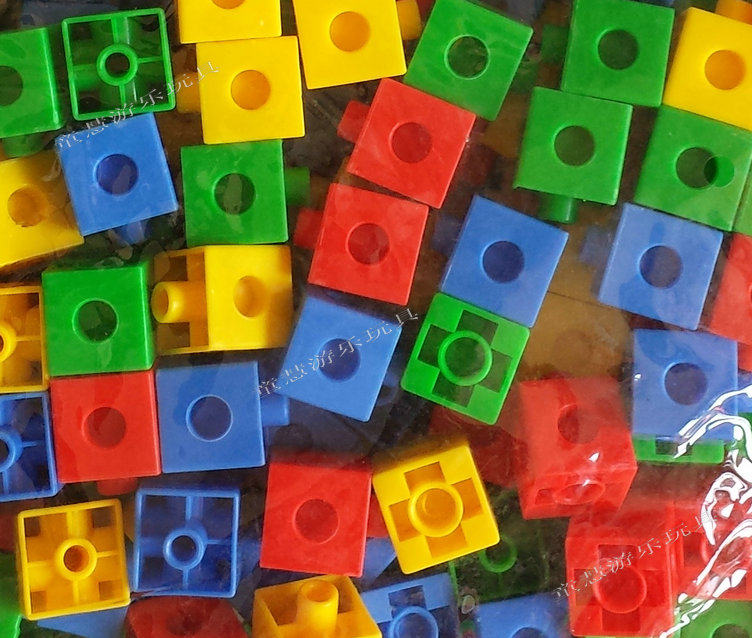 Kindergarten Children's Educational Toys Square Block Early Education Plastic Building Blocks