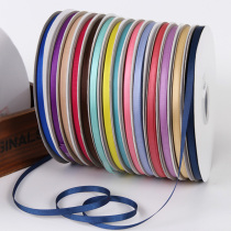 6mm threaded ribbon handmade hair accessories diy bow 0 6cm wide ribbed ribbon bag decorative webbing 91 meters