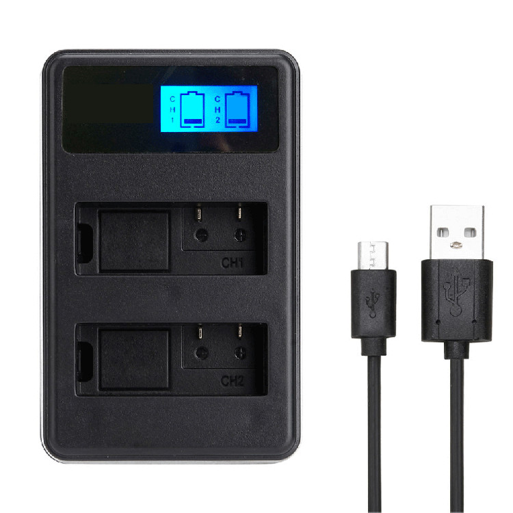 Suitable for Gopro Fusion ASBBA-001 battery LED display power USB dual charge charger overvoltage protection