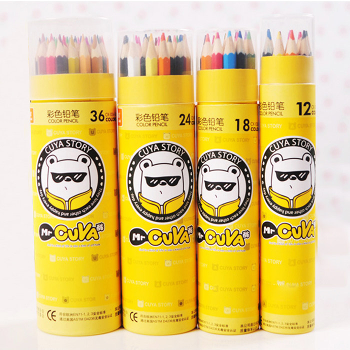 Real Colorful Pencil 36 24 24 Color 12 Color Drawing Graffiti Paper Bucket Painted Student Pencil