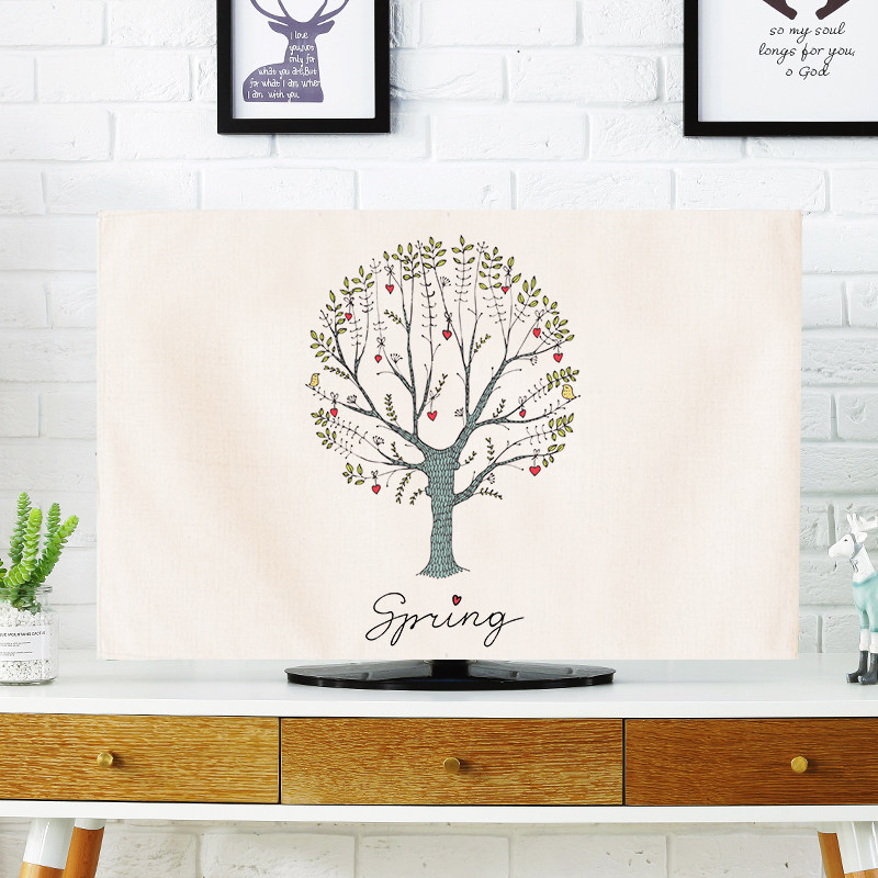 European-style modern minimalist TV cover cloth TV cover dust cover household dust cover cloth hanging TV cover