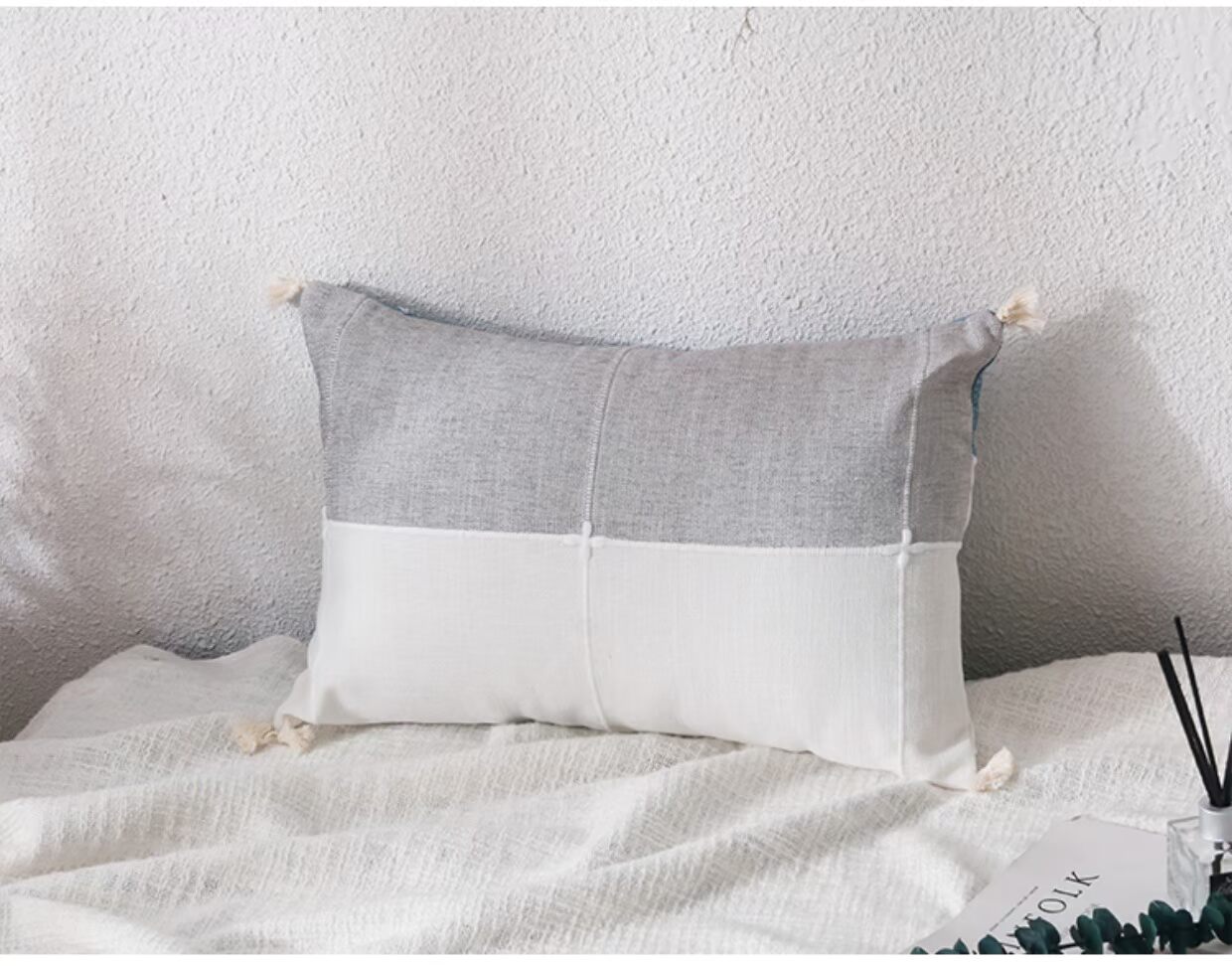 Phong cách Bắc Âu in sofa gối giường hình chữ nhật đệm hiện đại tối giản trở lại gió quốc gia lớn gối Gối hình thú cho bé