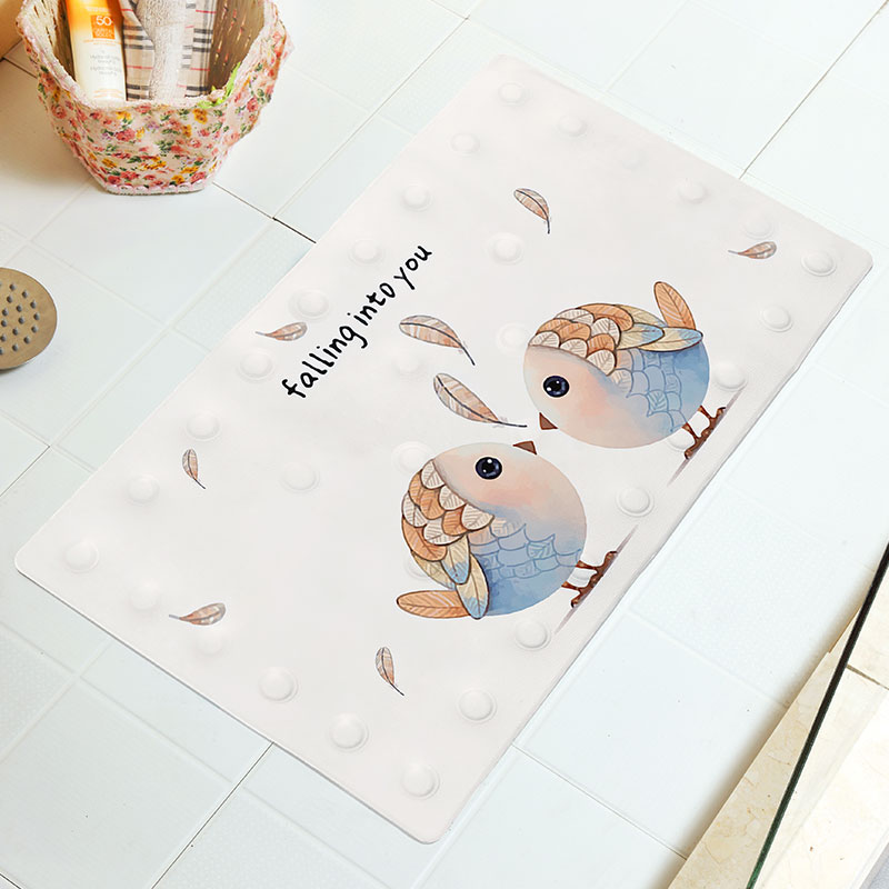 Bathroom non-slip mat PVC plastic floor mat Shower room bath household powder room bath Drop-proof waterproof floor mat