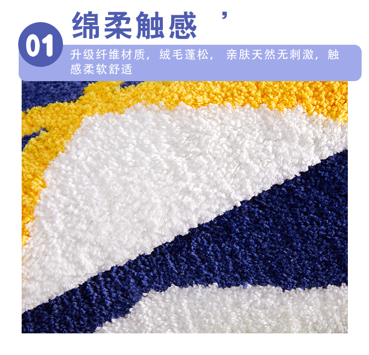 Mèo dễ thương thảm sàn nhà vệ sinh phòng tắm dày pad sàn phòng ngủ cửa chống trượt nhanh chóng khô cửa mat - Thảm sàn thảm xốp cho bé concung
