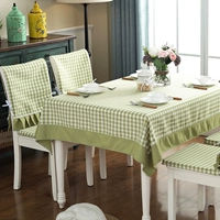 Khăn trải bàn hình chữ nhật không thấm nước khăn trải bàn vải bọc ghế nhà phổ quát bốn mùa đơn giản hiện đại sáu khăn trải bàn để dưới kính