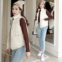 Áo vest mùa thu đông 2018 mới của phụ nữ xuống cotton Hàn Quốc ngắn lỏng lẻo độn bông áo vest các kiểu áo vest nữ hàn quốc