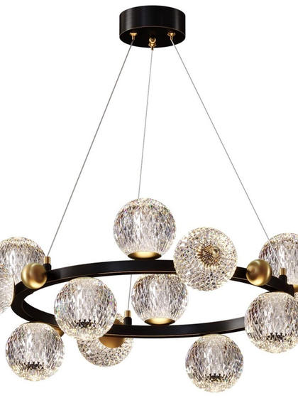 2026 New Italian-Style Light Luxury All-Copper Living Room Chandelier, Main Light for the Hall, Minimalist High-End Feel, Master Bedroom Dining Room Chandelier