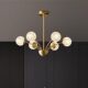 Italian-Style Light Luxury All-Copper Living Room Chandelier 2026 New Model Bedroom Lamp with a High-End Feel, Creative and Unique Nordic Magic Bean Lighting Fixtures