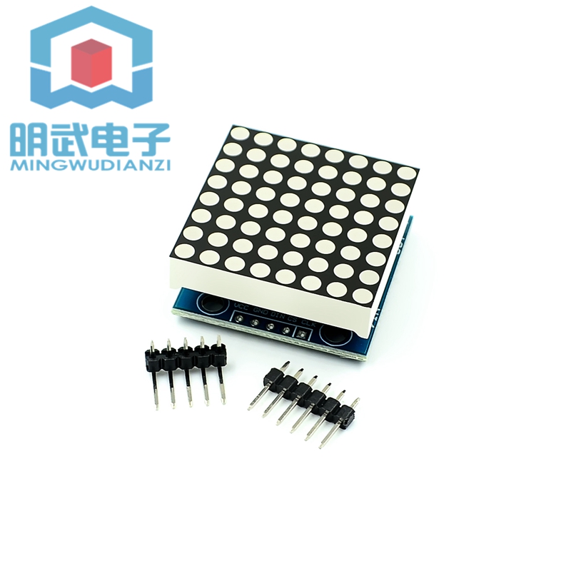 One [Red]1 / 2 / 4 / 8 position   MAX7219 lattice modular   control module    singlechip control drive LED Display module