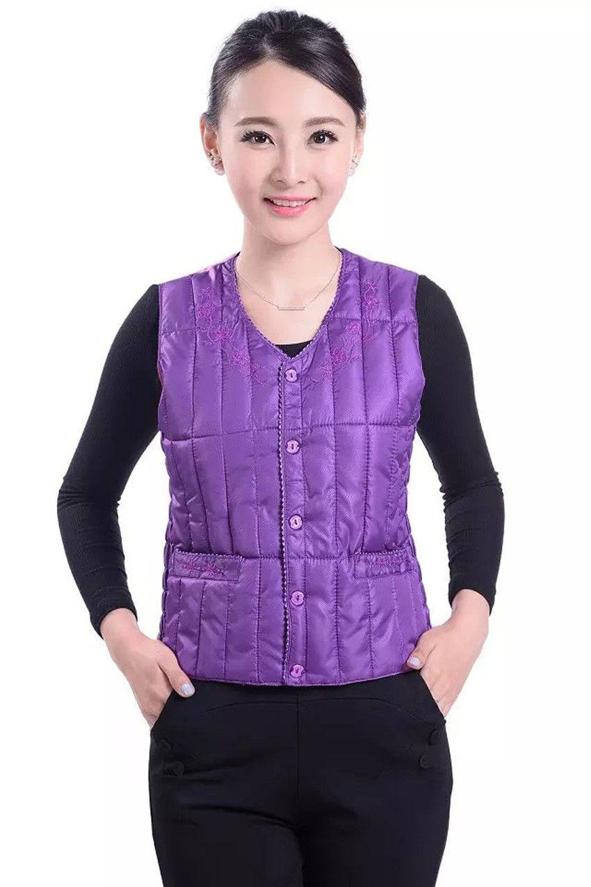 Mùa thu và mùa đông trong bộ vest mỏng và trẻ trung mỏng manh của phụ nữ vest ngắn của mẹ mặc gần để mặc vest chống hở mùa áo hoodie nữ cute