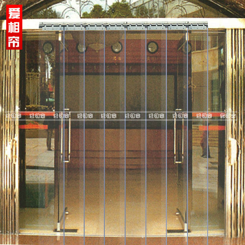 Summer Mosquito-Proof Transparent Pvc Soft Door Curtain Air Conditioning Wind-Proof Curtain Insulation Rubber Blinds Plastic Partition Windows Anti-Cold Air Conditioning