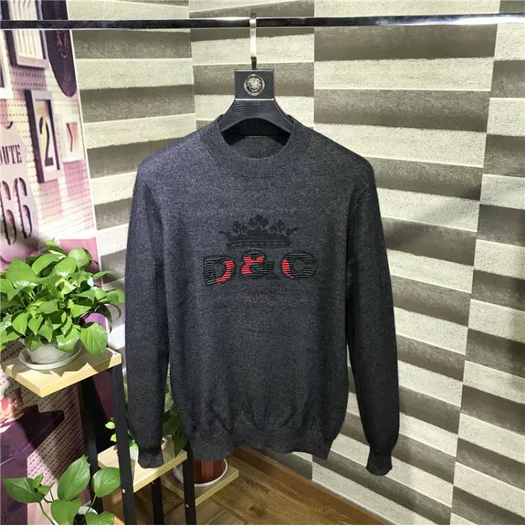 Áo len cổ lọ nhỏ nam mùa đông nhung 2018 áo len mới ấm cashmere áo len dài tay đan quần áo unisex