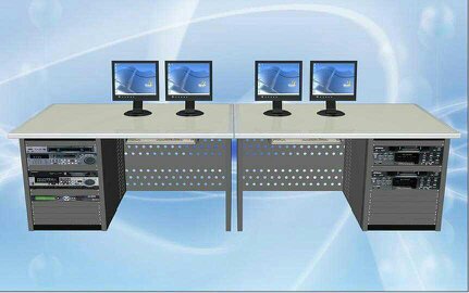 Non-linear editing desk, operating desk, monitoring desk, podium, TV wall, network cabinet, broadcasting desk, non-linear editing desk
