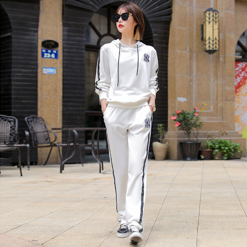 Spring and Autumn new fashion trousers sportsweatsuit women 2023 Han edition cotton cotton jacket casual two tide