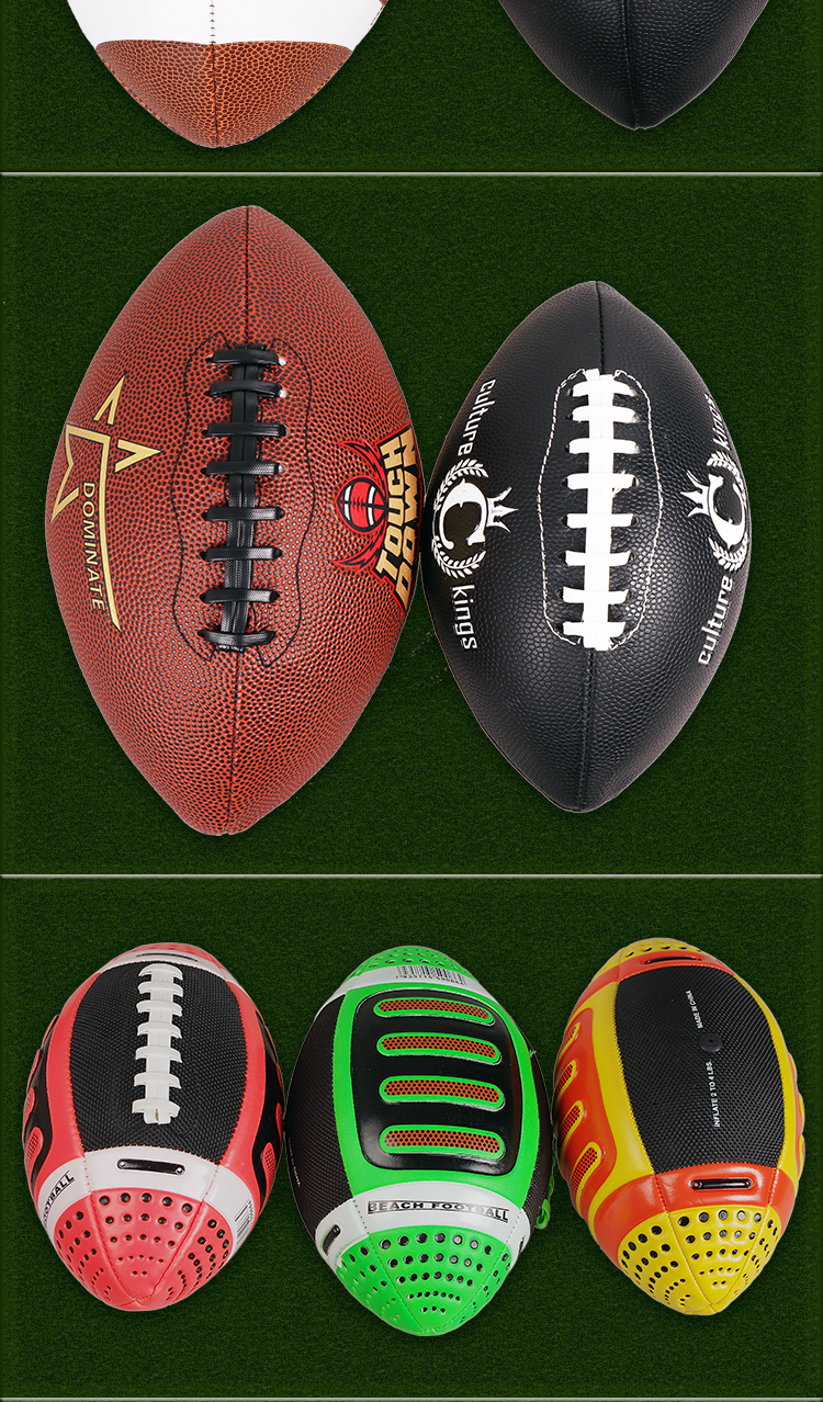 Bóng bầu dục Mỹ Trò chơi dành cho người lớn Thanh niên thứ 9 7 Junior 5 6th Child 3rd Flag Pink Football Rugby và bóng bầu dục