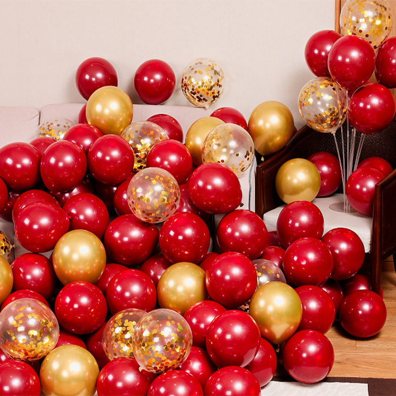 Makaron Candy Balloon Latex thickened bedroom birthday party wedding room decorated metal balloon