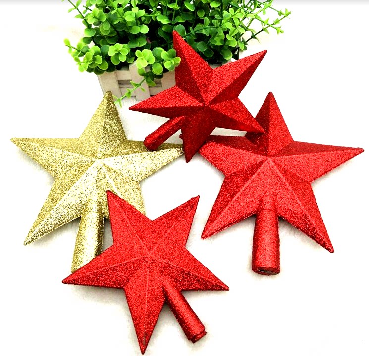 61 Children's Day Dance Performance Props Pentagram National Day Christmas Gold Red Stars Christmas Tree Decorations