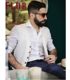 Summer linen slim fit men's retro linen cotton white vest men's plus size trendy yuppie gentleman fat