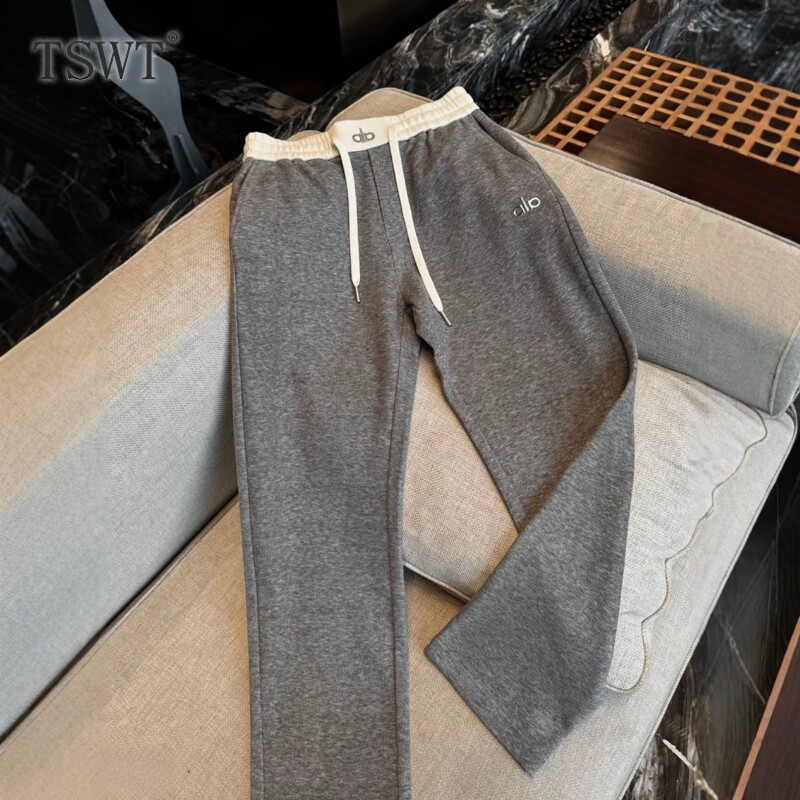 High-End Old Money Style Light Luxury Sports Casual Pants for Men, New Spring and Autumn Quick-Dry Loose Breathable Straight Wide-Leg Trousers