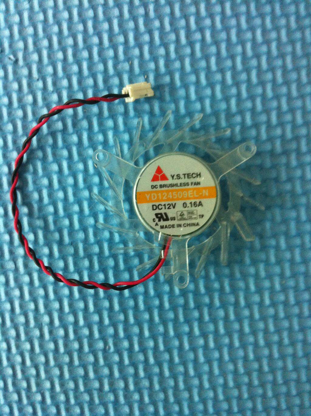 Original fit Y S TECH Taiwan Yuanshan 5010 YD124509EL-N DC12V0 16A graphics card heat dissipation fan