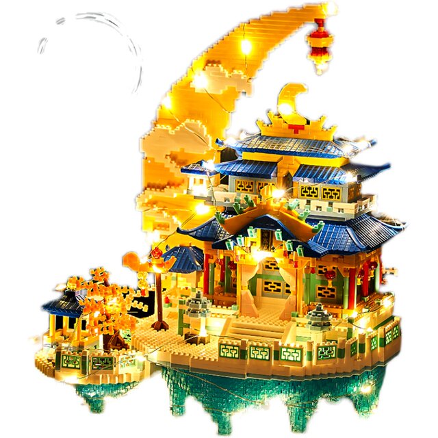 Guanghan Palace Castle Building Blocks Girl Series Adult High-Difficulty Giant Boy Assembly Toy Gift