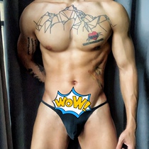 Sexy low-waist Gay underpants male attack pure color breathable personality musculature Gay Passion Seductive Tints
