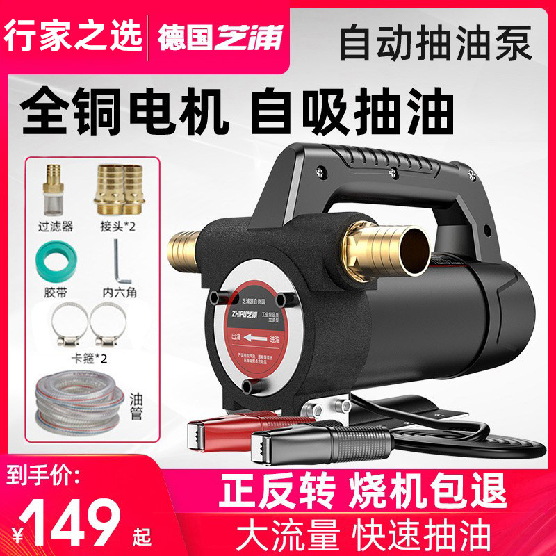 Germany Chepu Electric Oil Pumping Pump 12V24V Flip-flop Oil Pump Self-Suction Pump Diesel Oil Pump Oil Pump Oil Extractor
