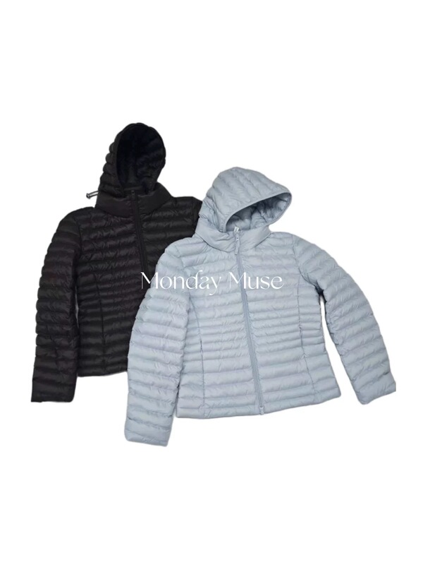 Own Factory/Supports Comparison/Removable Hood Stand-Up Collar Regular Shoulder Casual Ribbed Warm down Jacket Coat