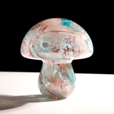 Фэнтезийные креативные синие и розовые грибные глазурованные украшения для домашнего офиса, настольные украшения, коллекция подарков, подарочные украшения для рукоделия