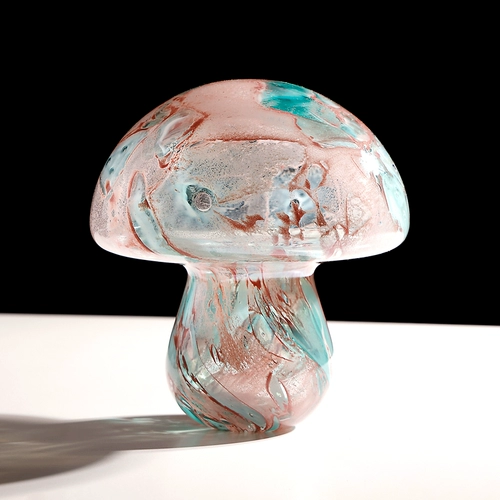 Фэнтезийные креативные синие и розовые грибные глазурованные украшения для домашнего офиса, настольные украшения, коллекция подарков, подарочные украшения для рукоделия