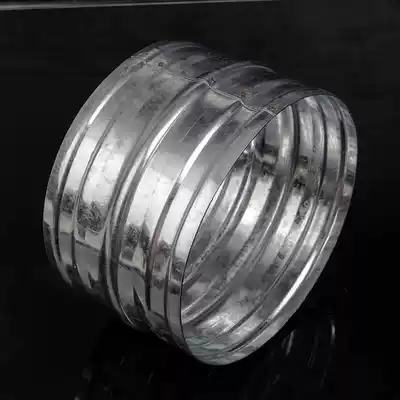 White Iron joint spiral duct fittings reducing diameter big and small head elbow straight through tee flange square round round place