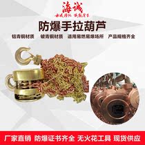 Explosion-proof hand gourd Manual Gourd Pharmaceuticals Factory Coal Mine 0 5 1 2 3 5 ton Easy Inflammable And Explosive Occasions