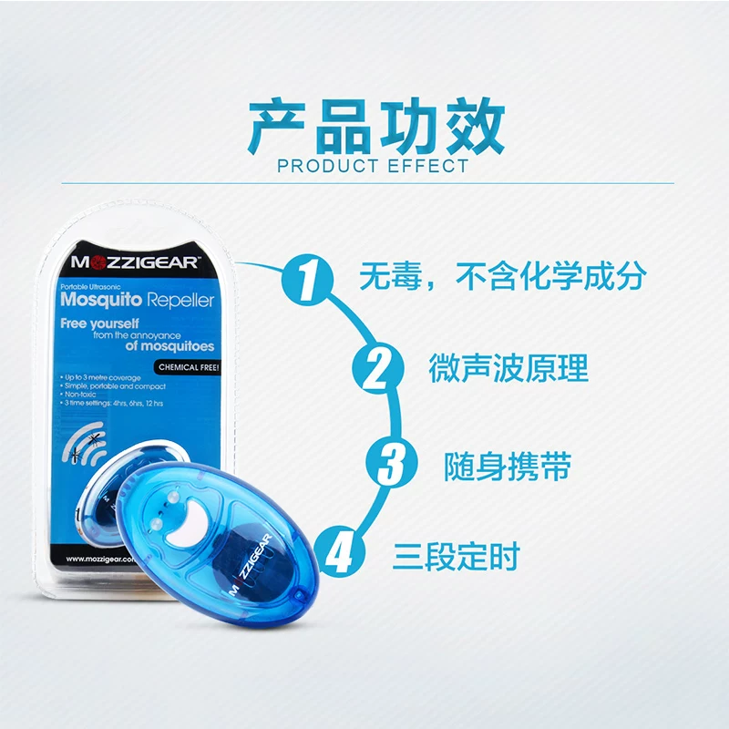 [澳 澳洲 Mosquito Repeller 移动 超声波 электронный отпугиватель комаров, безопасен для беременных и младенцев]