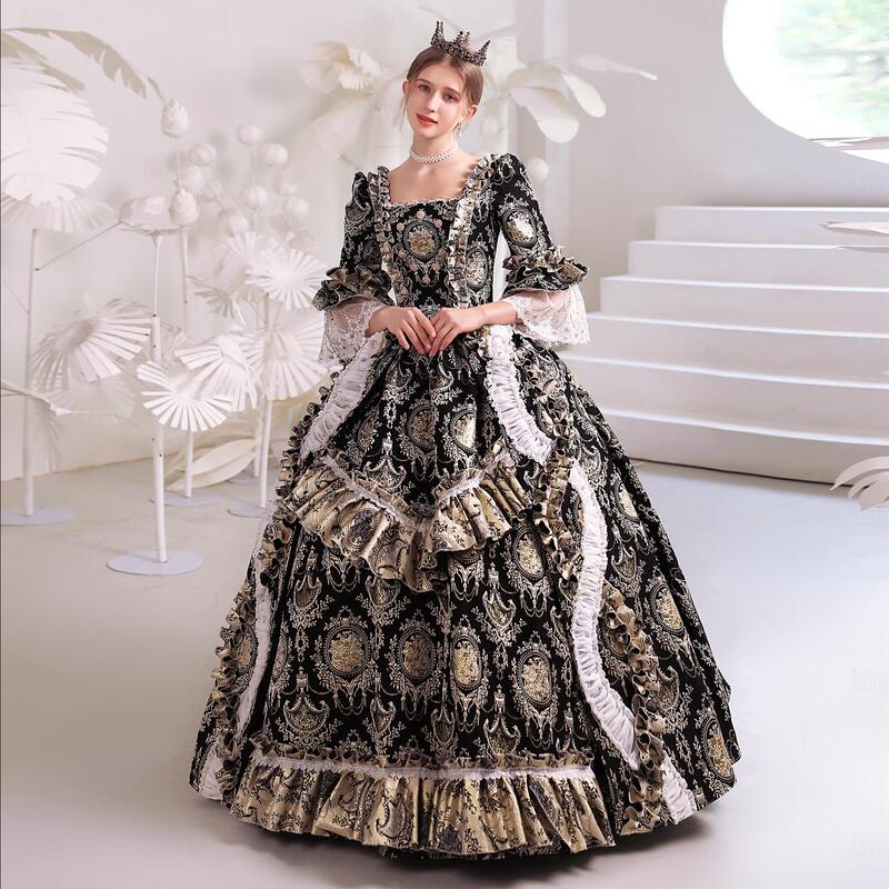 Christmas Dark Style Queen European Court Russian Drama Retro Annual Meeting Photo Shoot Travel Photography Performance Costume